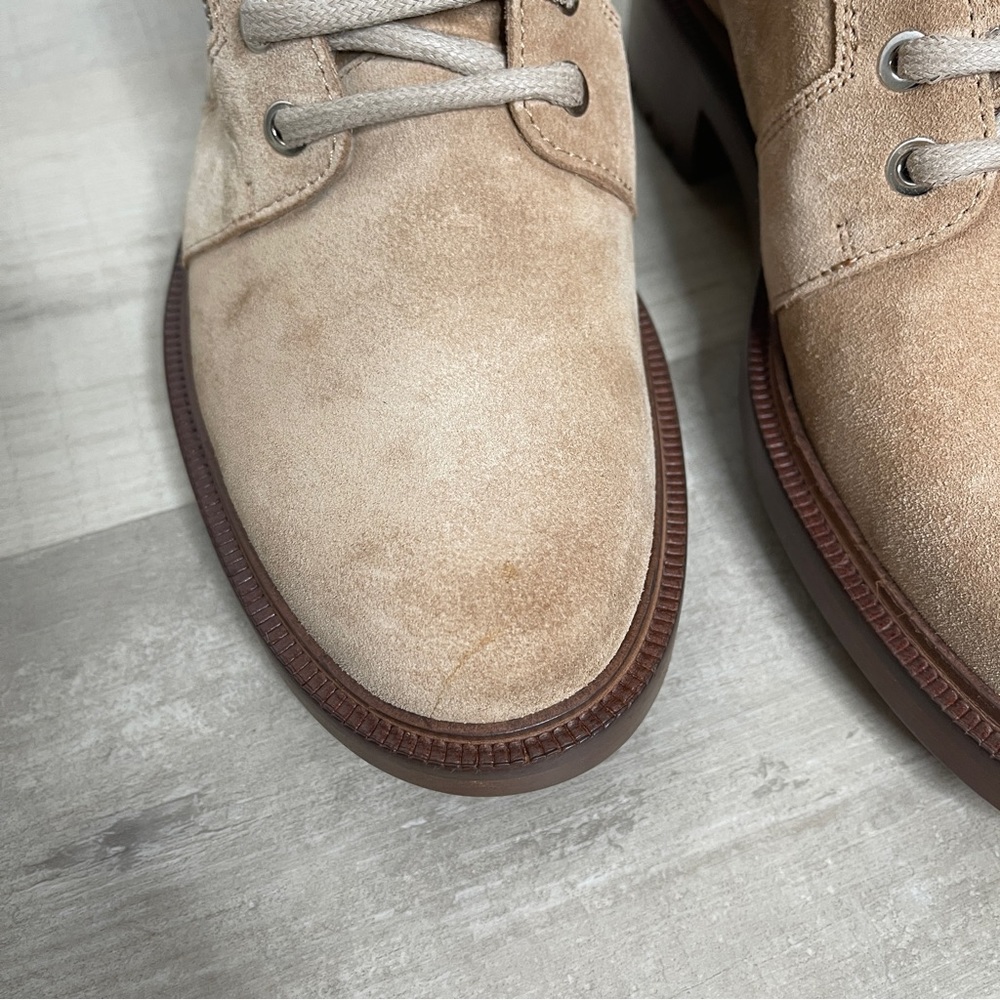 Balmain Tan Suede Ranger Army Lace-up Boots - Picture 7 of 16